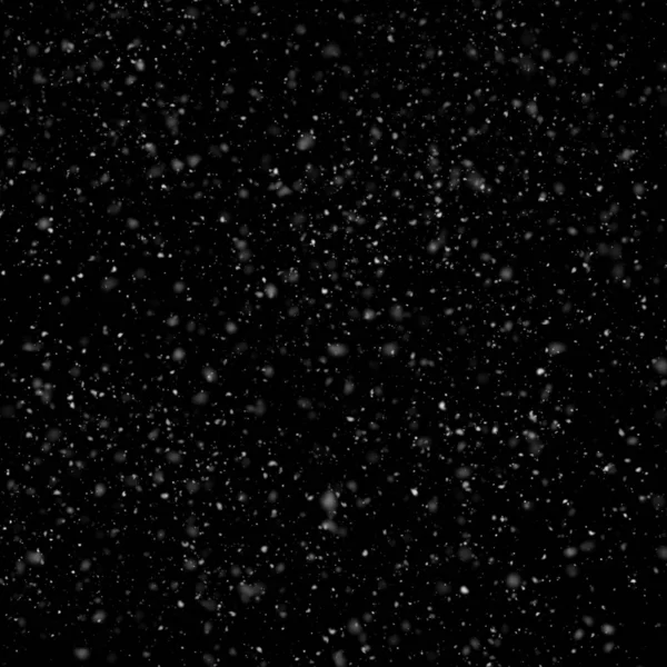 Abstract Wallpaper Falling Snow Black Background — Stock Photo, Image