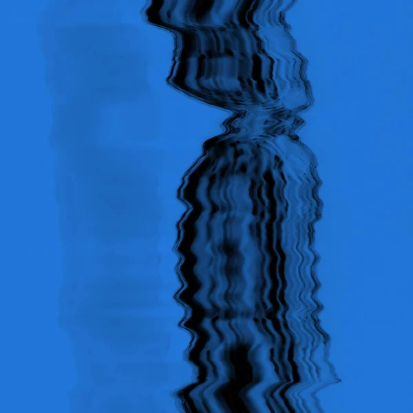 Abstract Blue Digital Screen Glitch Effect Texture — Stock Photo, Image