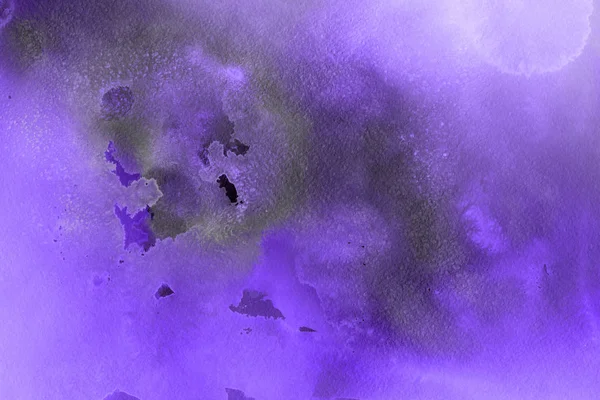 purple watercolor paint on paper abstract background