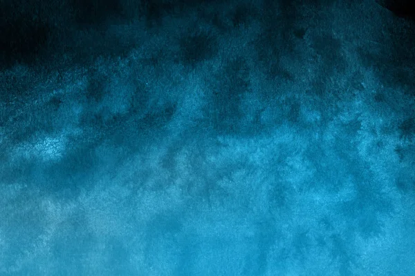Dunkelblauer Hintergrund Mit Aquarellfarbe Textur — Stockfoto