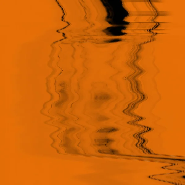 Abstrakte Textur Mit Digitalen Screen Glitch Effekten Orange Und Schwarz — Stockfoto