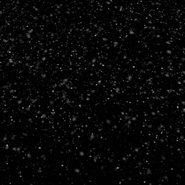 抽象壁纸与下落的雪在黑色背景 — 图库照片