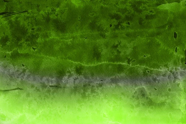 Grüne Aquarellfarbe Auf Papier Abstrakten Hintergrund — Stockfoto