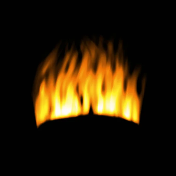 Abstraktní Tapety Oheň Černém Pozadí — Stock fotografie
