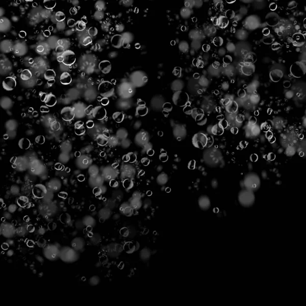Abstracte Wallpaper Met Zeepbellen Donkere Achtergrond — Stockfoto