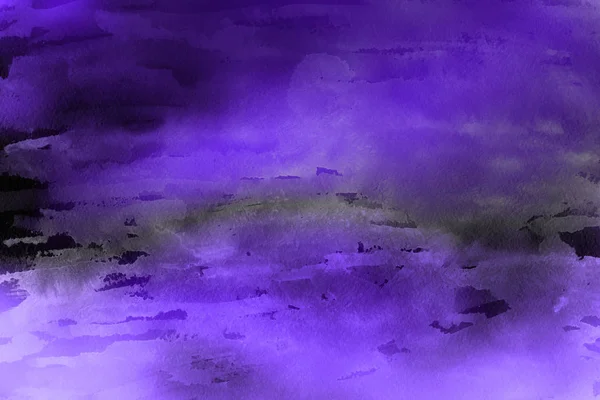 紙の抽象的な背景の紫の水彩絵の具 — ストック写真