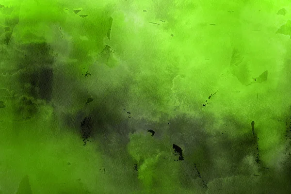 Kağıt arka plan üzerinde yeşil suluboya boya