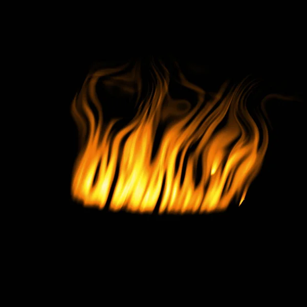 Fondo Pantalla Abstracto Fuego Sobre Fondo Negro — Foto de Stock