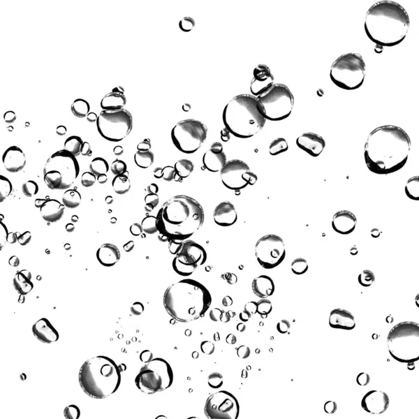 Isolated Water Bubbles White Background — Stock Photo, Image