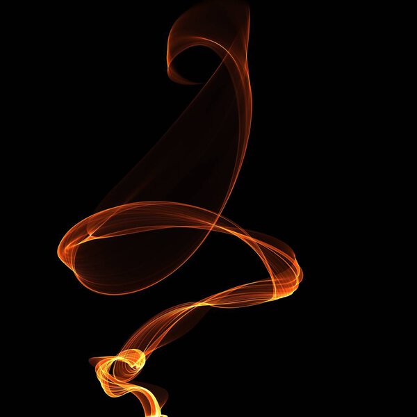 Abstract wallpaper with fire on dark background