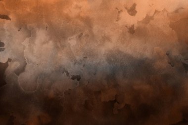 Kağıt arka plan üzerinde turuncu suluboya boya