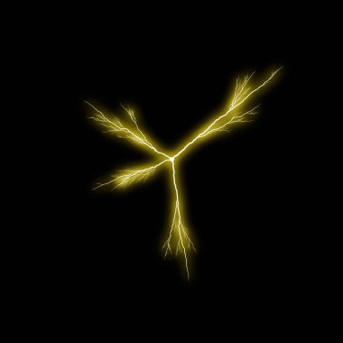 yıldırım koyu arka plan üzerinde parlayan ile soyut duvar kağıdı