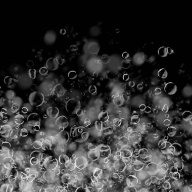 koyu arka plan üzerinde sabun köpüğü ile soyut duvar kağıdı