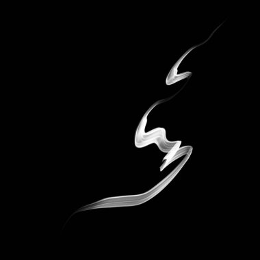 soyut duvar kağıdı, siyah arka plan üzerine duman