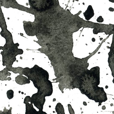 Beyaz arka plan doku soyut siyah boya splatters