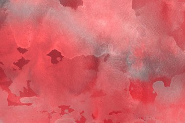 Kağıt arka plan üzerinde kırmızı sulu boya boya