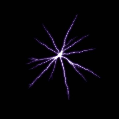 yıldırım koyu arka plan üzerinde parlayan ile soyut duvar kağıdı