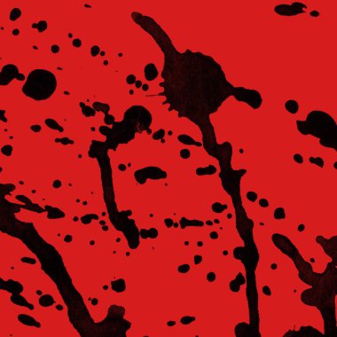 kırmızı arka plan doku soyut siyah boya splatters