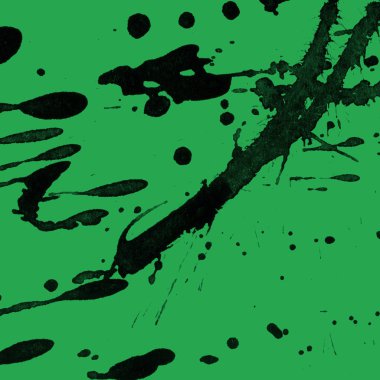yeşil arka plan doku soyut siyah boya splatters