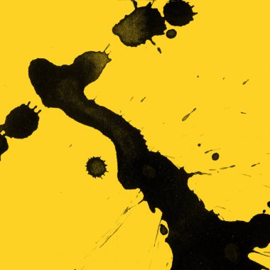 Soyut Beyaz boya doku siyah arka plan üzerine splatters