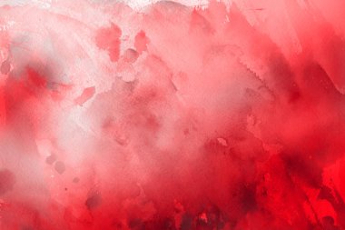 Kağıt arka plan üzerinde kırmızı sulu boya boya