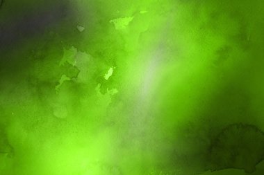 Kağıt arka plan üzerinde yeşil suluboya boya