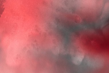 Kağıt arka plan üzerinde kırmızı sulu boya boya