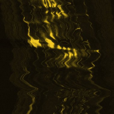 Dijital ekran aksaklık etkisi doku soyut. sarı ve siyah