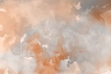 Kağıt arka plan üzerinde turuncu suluboya boya