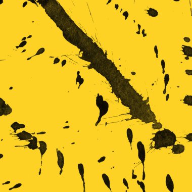 Soyut Beyaz boya doku siyah arka plan üzerine splatters