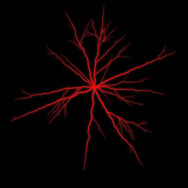 yıldırım koyu arka plan üzerinde parlayan ile soyut duvar kağıdı