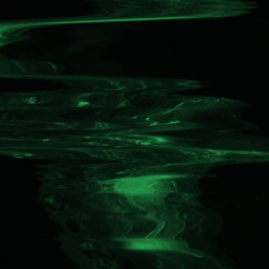 Dijital ekran aksaklık etkisi doku soyut. Yeşil ve siyah