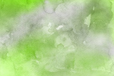 Kağıt arka plan üzerinde yeşil suluboya boya