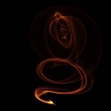 koyu arka plan üzerinde ateşle soyut duvar kağıdı