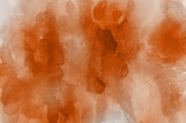 Kağıt arka plan üzerinde turuncu suluboya boya