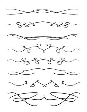 Beyaz arka planda siyah Dekoratif kenarlık çizgisi