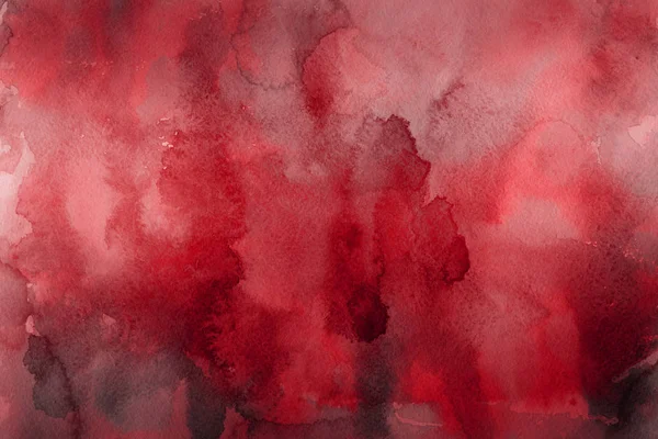 Rote Aquarellfarbe Auf Papier Abstrakten Hintergrund — Stockfoto