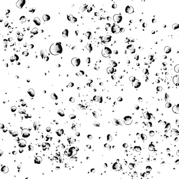 Isolated Water Bubbles White Background — Stock Photo, Image