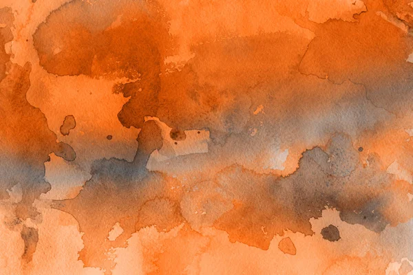 Kağıt arka plan üzerinde turuncu suluboya boya