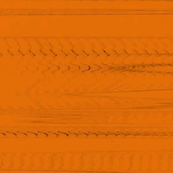 抽象数字屏幕故障效果纹理 橙色和黑色 — 图库照片