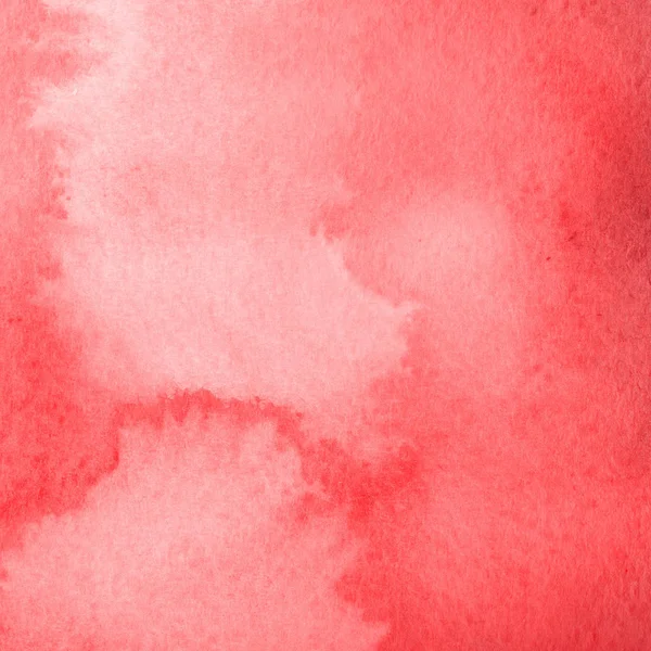 Fundo Abstrato Vermelho Com Textura Tinta Aquarela — Fotografia de Stock