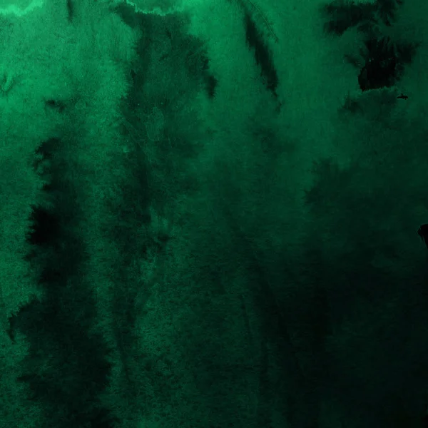 Zöld Elvont Háttér Akvarell Festék Textúra — Stock Fotó