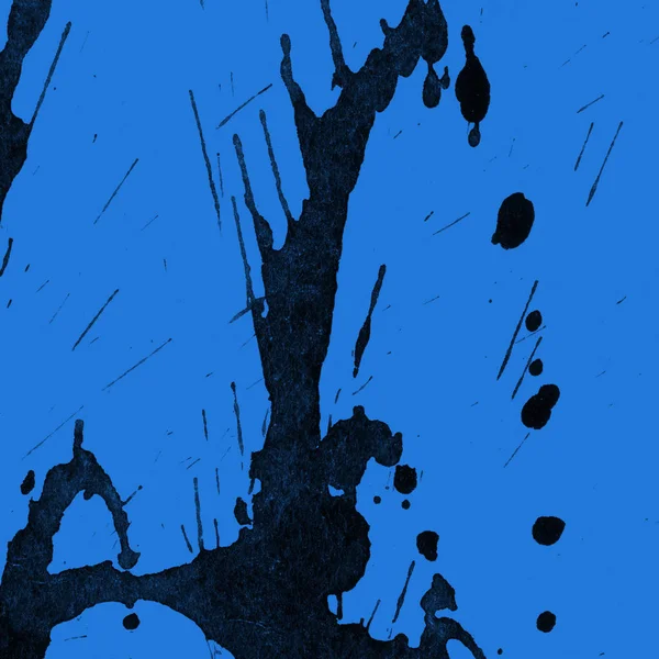 mavi arka plan doku soyut siyah boya splatters