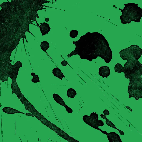 yeşil arka plan doku soyut siyah boya splatters