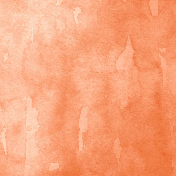 Sfondo Astratto Arancione Con Texture Vernice Acquerello — Foto Stock