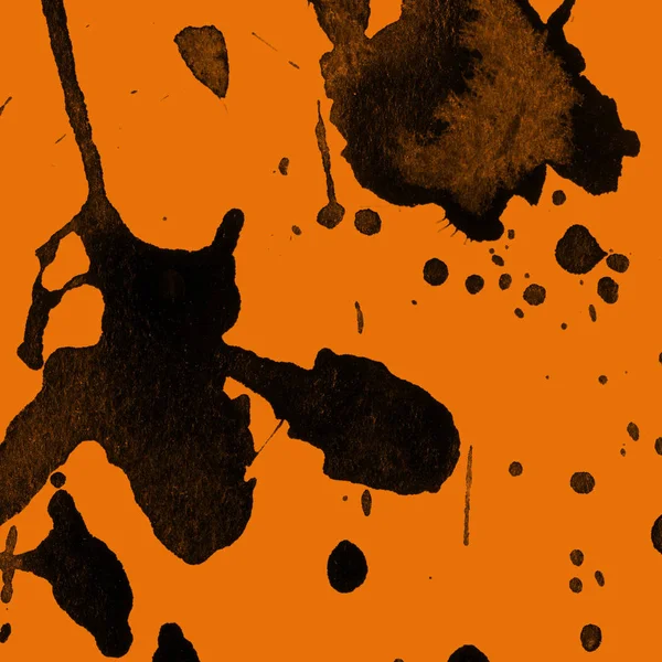 orangebackground doku soyut siyah boya splatters