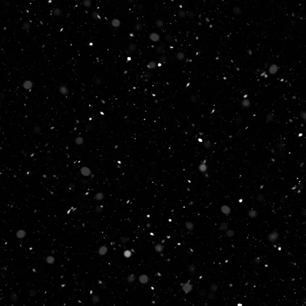 Abstract Wallpaper Falling Snow Black Background — Stock Photo, Image