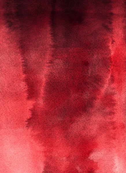 Fundo Abstrato Vermelho Com Textura Tinta Aquarela — Fotografia de Stock