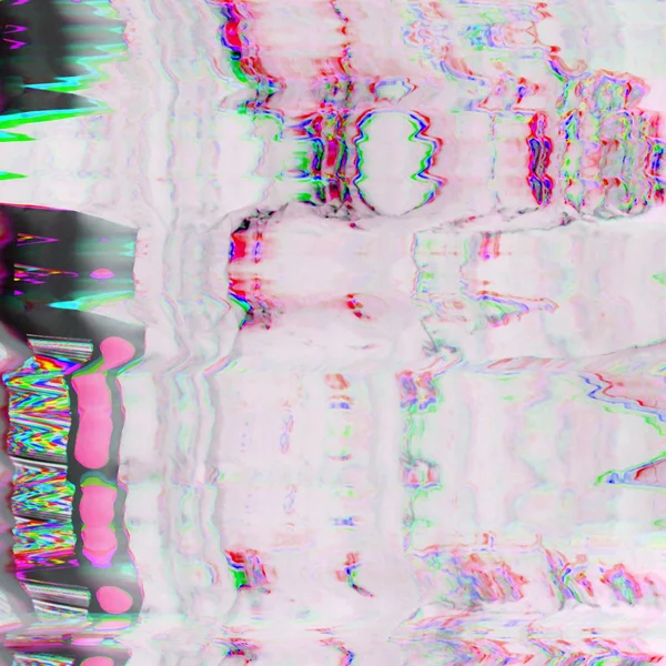 Abstract Digital Screen Glitch Effect Texture — Stock Photo, Image