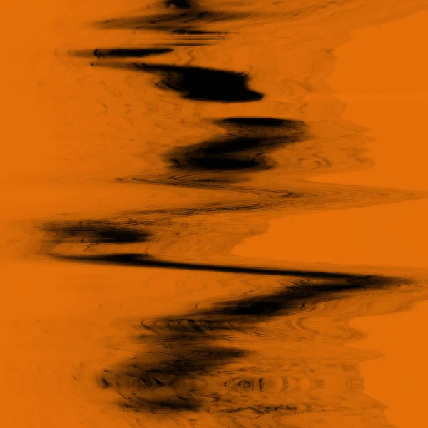 Dijital ekran aksaklık etkisi doku soyut. Turuncu ve siyah